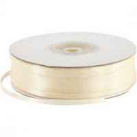 Satinband, B 3 mm, Creme, 100m [HOB-51366]