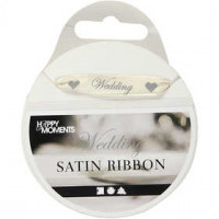 Satinband, Creme, B 10 mm, Hochzeit, 8m [HOB-513671]