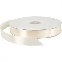 Satinband, B 20 mm, Creme, 100m [HOB-51368]