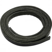 Lederband , B 10 mm, Stärke: 3 mm, Schwarz, 2m [HOB-51501]