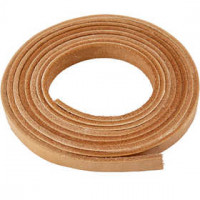 Lederband , B 10 mm, Stärke: 3 mm, Natur, 2m [HOB-51502]