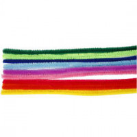 Chenilledraht, Stärke: 9 mm, L 30 cm, Sortierte Farben, 25sort. [HOB-51637]