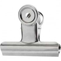 Metallklemme, B 7,5 cm, Silber, 6Stck. [HOB-51799]