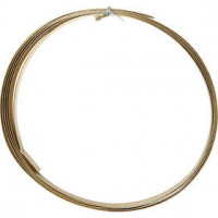 Aluminiumdraht, B 15 mm, Stärke: 0,5 mm, Gold, flach, 2m [HOB-518334]