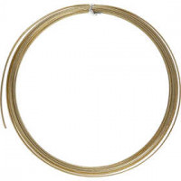Aluminiumdraht, B 3,5 mm, Stärke: 0,5 mm, Gold, flach, 4,5m [HOB-518344]