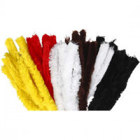 Pfeifenreiniger / Chenille-Draht, Stärke: 30 mm, L 40 cm, sortierte Farben, 48Stck. [HOB-51941]