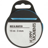 Satinband, Türkis, B 3 mm, 15m [HOB-524508]