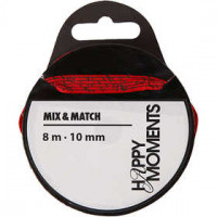 Satinband, Rot, B 10 mm, 8m [HOB-524603]