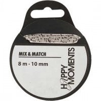 Satinband, Sand dunkel, B 10 mm, 8m [HOB-524606]