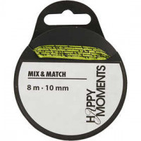 Satinband, Lime, B 10 mm, 8m [HOB-524607]
