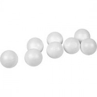 Styropor-Kugel, D: 4 cm, Weiß, Styropor, 100Stck. [HOB-543022]