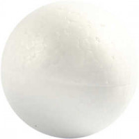 Styropor-Kugeln, D: 5 cm, Weiß, Styropor, 5Stck. [HOB-543040]