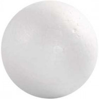 Styropor-Kugeln, D: 6 cm, Weiß, Styropor, 50Stck. [HOB-543062]