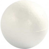 Styropor-Kugeln, D: 7 cm, Weiß, Styropor, 5Stck. [HOB-543070]