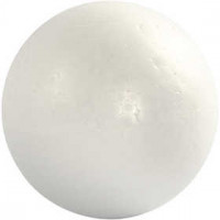 Styropor-Kugeln, D: 12 cm, Weiß, Styropor, 5Stck. [HOB-54313]