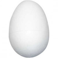 Styropor-Eier, H 12 cm, Weiß, Styropor, 25Stck. [HOB-54323]