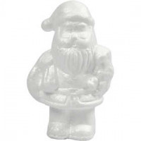 Nikolaus, H 17 cm, Weiß, Styropor, 1Stck [HOB-54337]