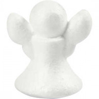 Styropor-Engel, H 6 cm, Weiß, 5Stck. [HOB-54340]