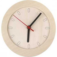 Uhr mit Holzrahmen, D: 15 cm, Sperrholz, 1Stck [HOB-544260]