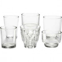 Glas, D: 4,5-7,3 cm, H 5,3-9,2 cm, 72Stck. [HOB-55827]