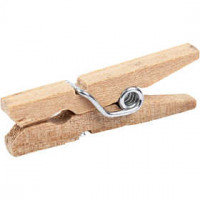 Holzklammer, L 25 mm, B 3 mm, Birke, 30Stck. [HOB-564511]