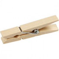Holzklammer, L 48 mm, B 6 mm, Birke, 20Stck. [HOB-564551]