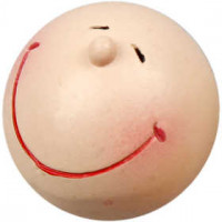Smiley Kopf, D: 25 mm, Polymer-Masse, 25Stck. [HOB-56558]