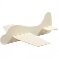 Flugzeug, Größe 21,5x25,5 cm, Stärke: 2 mm, Sperrholz, 20Sets [HOB-56825]