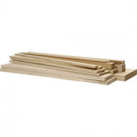 Holzstücke , L 37 cm, B 1,5-10,5 cm, Kaiserbaum, 194Stck. [HOB-57400]