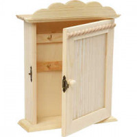 Schlüsselkasten, Größe 18x6x22 cm, Kiefernholz, 1Stck [HOB-57531]