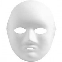 Vollmaske, H 22 cm, B 17 cm, 10Stck. [HOB-59253]