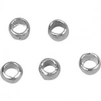 Quetschperlen, D: 2 mm, Versilbert, 1000Stck. [HOB-60104]