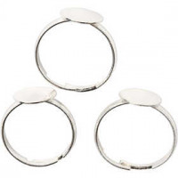 Fingerring, Versilbert, 15Stck. [HOB-61311]