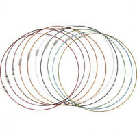 Schmuckdraht mit Schraubverschluss, Stärke: 1 mm, L 45 cm, 20sort. [HOB-61592]