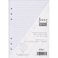 Kalender Füllung A5 Weiß breit Gestreift, 6 Ringe (1 St.) [BOP-A5GBW]
