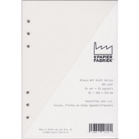 Kalender Füllung A5 Unbedruckt Karton Weiß, 6 Ringe (1 St.) [BOP-A5BW]