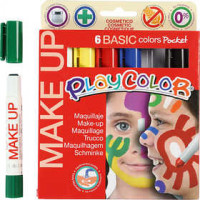 Playcolor Make up, sortierte Farben, Basic, 6x5g [HOB-76300]