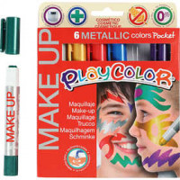 Playcolor Make up, sortierte Farben, Metall-Effekt, 6x5g [HOB-76301]