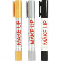 Playcolor Make up, Gold, Silber, Schwarz, Roboter, 3x5g [HOB-76305]