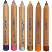 Schminkstifte, Sortiment, L 9 cm, Zusätzliche Farben, 6Stck. [HOB-77202]