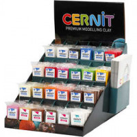 Cernit - Sortiment, Sortierte Farben, mit Display, 24x6Pck. [HOB-78004]