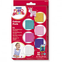 FIMO® Kids Clay, Zusätzliche Farben, 6x42g [HOB-78537]