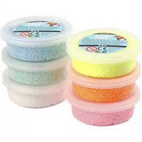 Foam Clay® - Sortiment, sortierte Farben, Glitter, 6x14g [HOB-78812]