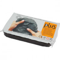 Selbsthärtender Ton, Schwarz, 1000g [HOB-789030]