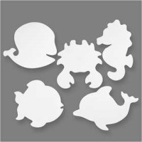Meeresleben, H 18,5-26 cm, B 15-29 cm, 16Stck., 230 g [HOB-95198]