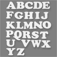 Alphabet, H 10 cm, B 12-14 cm, 3Sets, 230 g [HOB-95202]