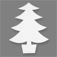 Weihnachtsbaum, H 21,5 cm, B 16,5 cm, 25Stck., 230 g [HOB-95211]