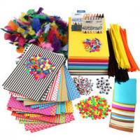 Großes Kreativ-Set mit Material und Vorlagen, 1Set [HOB-97423]