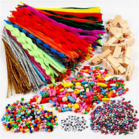 Basteln mit Klammern und Pfeifenreinigern, Sortierte Farben, 1Set [HOB-97434]