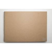 Skizzenbuch A3 Weiß Dotted Cover Kraft Braun (1 St.) [BOP-SCHBA3DBR]